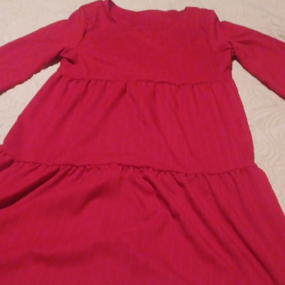 SHEIN Red Midi Dress